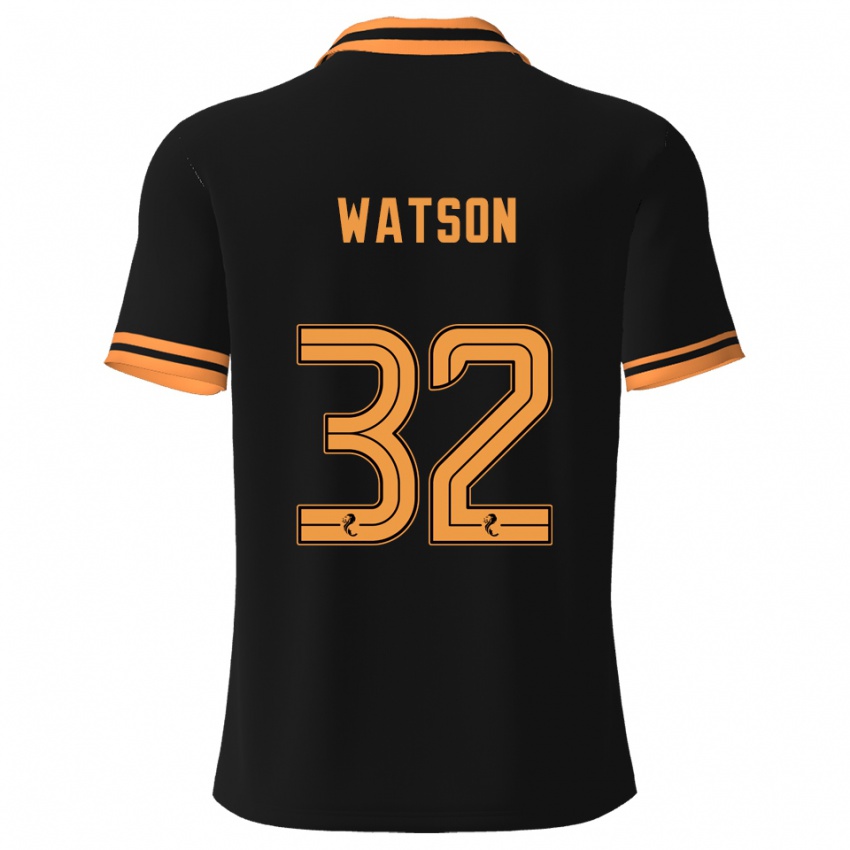 נשים Ashley Watson #32 שחור צהוב הרחק ג'רזי 2025/26 חולצה קצרה