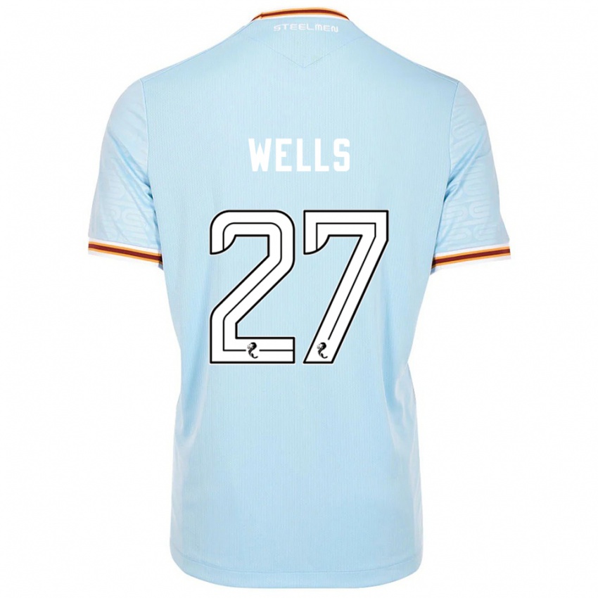 נשים Dylan Wells #27 תכלת הרחק ג'רזי 2025/26 חולצה קצרה