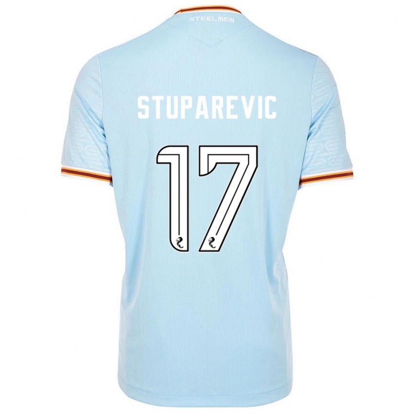 נשים Filip Stuparević #17 תכלת הרחק ג'רזי 2025/26 חולצה קצרה