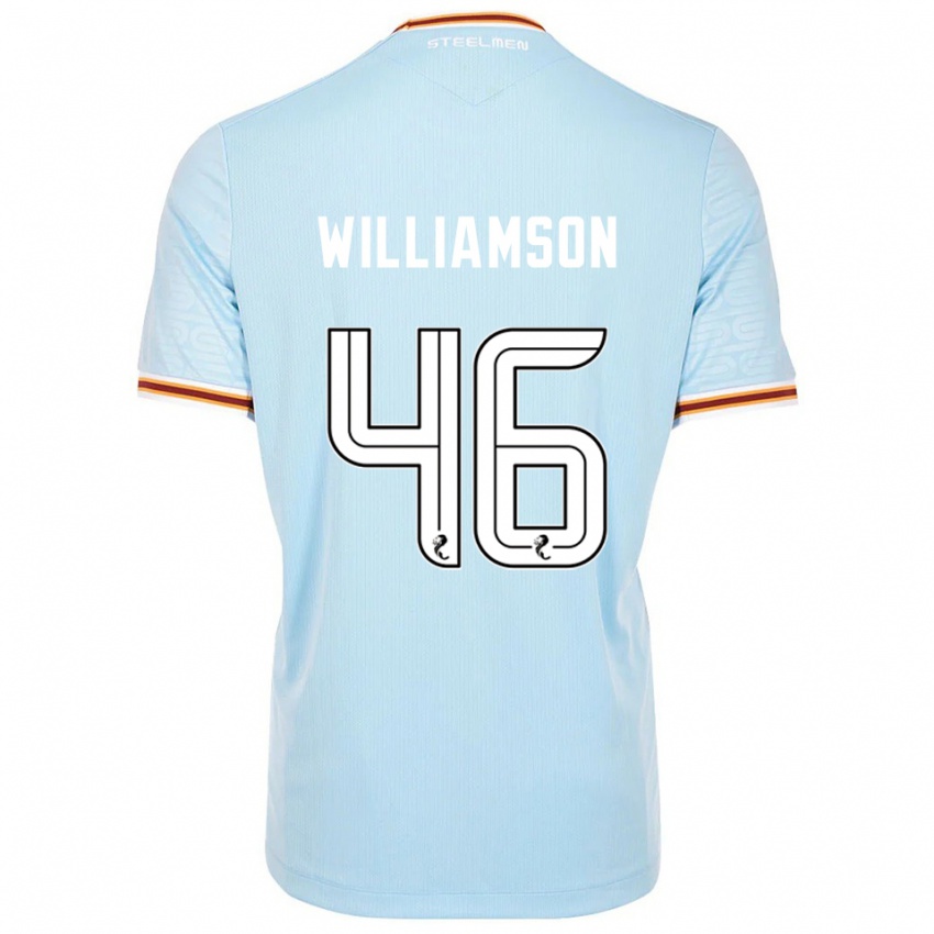 נשים Scott Williamson #46 תכלת הרחק ג'רזי 2025/26 חולצה קצרה