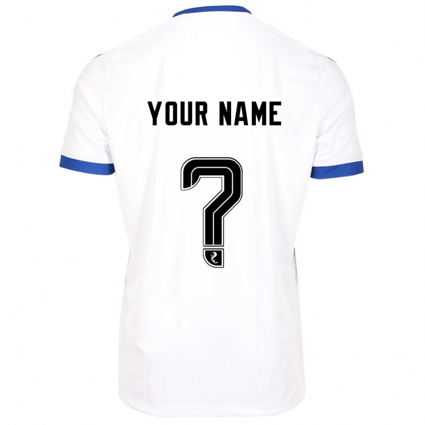 נשים השם שלך #0 לבן כחול הרחק ג'רזי 2025/26 חולצה קצרה