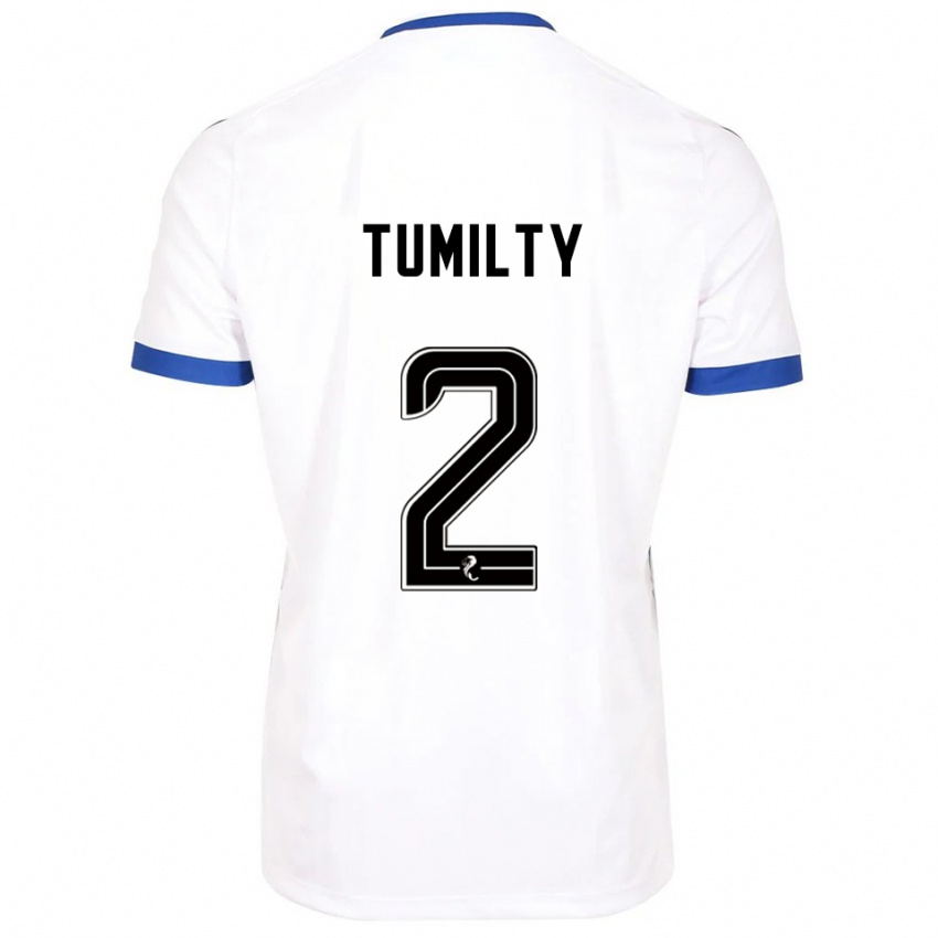 נשים רייהן טומילטי #2 לבן כחול הרחק ג'רזי 2025/26 חולצה קצרה