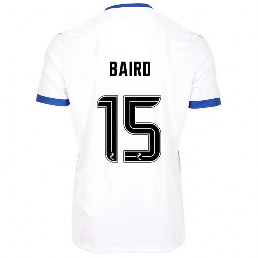 נשים Jack Baird #15 לבן כחול הרחק ג'רזי 2025/26 חולצה קצרה