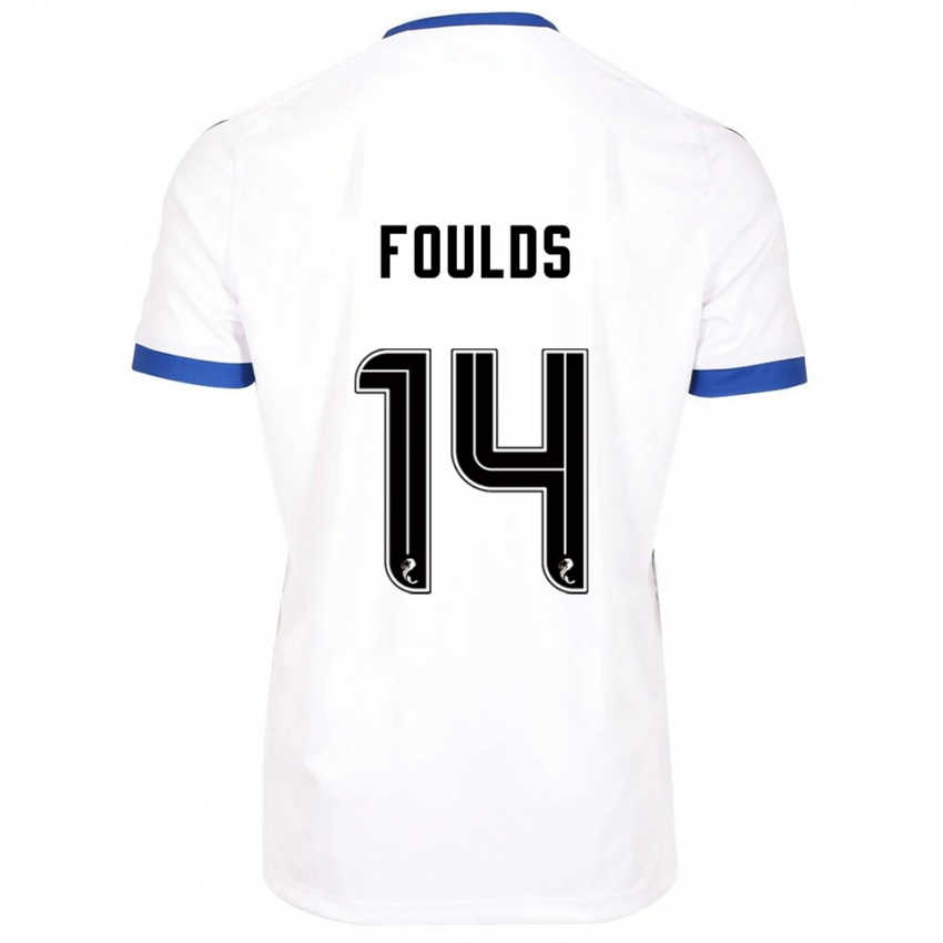 נשים מת׳יו קולין פולדס #14 לבן כחול הרחק ג'רזי 2025/26 חולצה קצרה