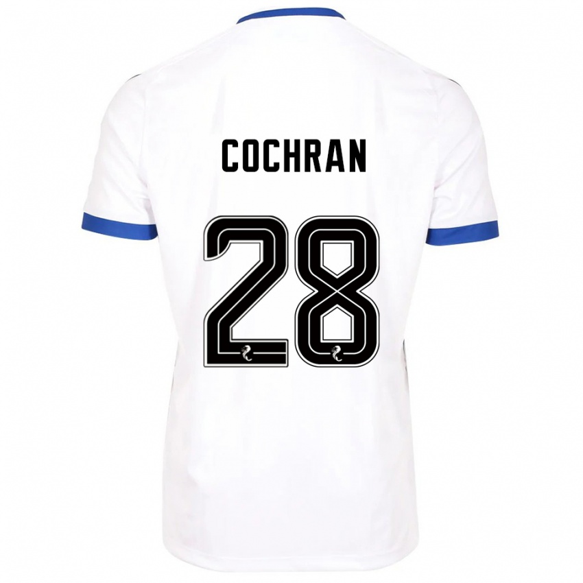 נשים Bobby Cochran #28 לבן כחול הרחק ג'רזי 2025/26 חולצה קצרה