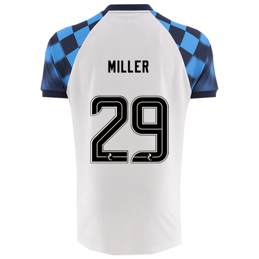 נשים Calvin Miller #29 לבן תכלת הרחק ג'רזי 2025/26 חולצה קצרה