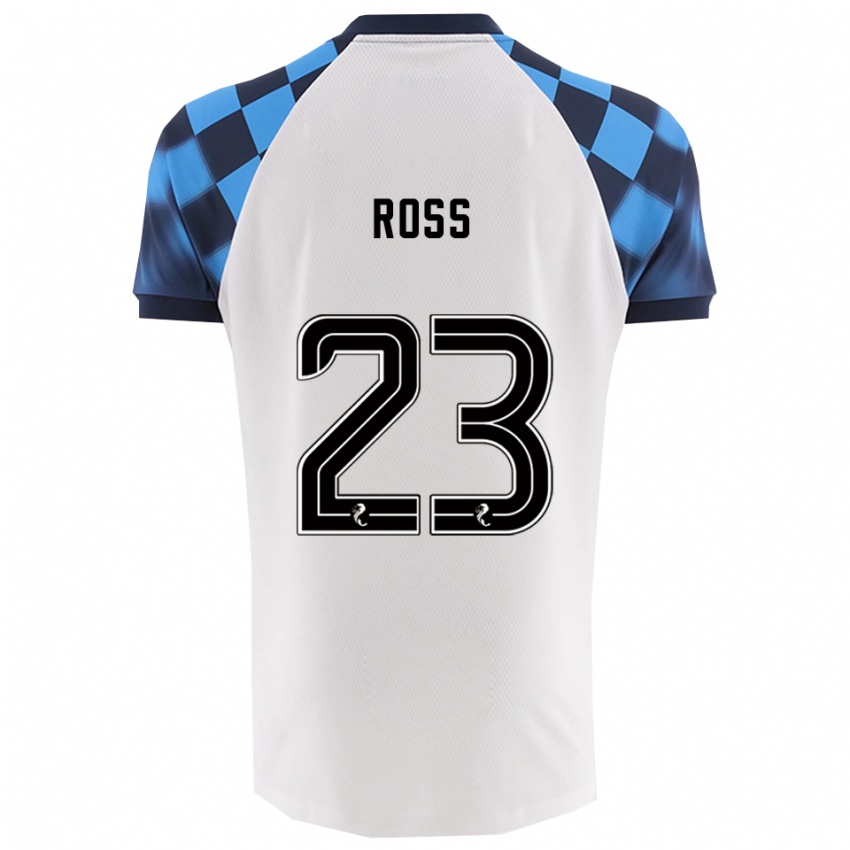 נשים Ethan Ross #23 לבן תכלת הרחק ג'רזי 2025/26 חולצה קצרה