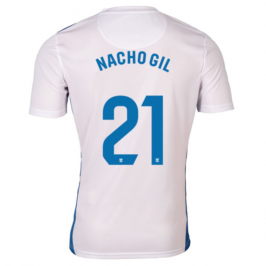 ילדים נאצ'ו חיל #21 לבן כחול ג'רזי ביתית 2025/26 חולצה קצרה