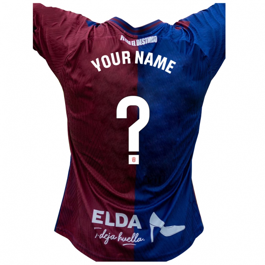 ילדים השם שלך #0 כחול אדום ג'רזי ביתית 2025/26 חולצה קצרה