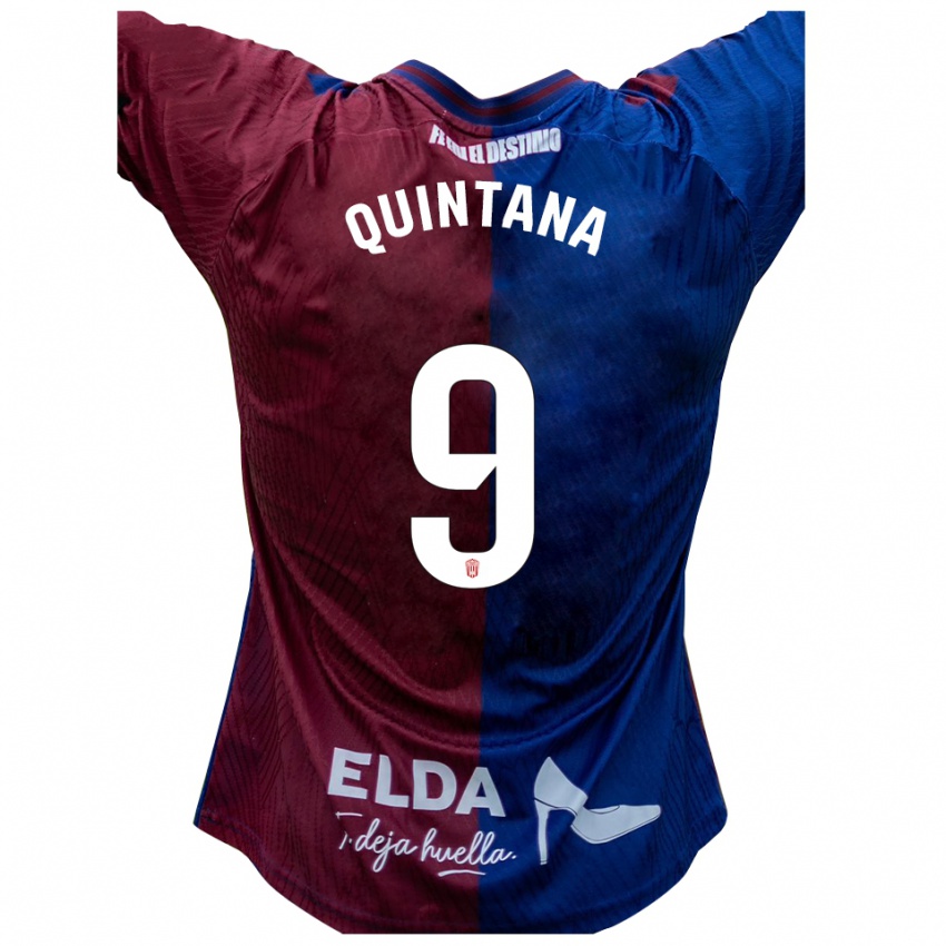 ילדים נאצ'ו קינטנה #9 כחול אדום ג'רזי ביתית 2025/26 חולצה קצרה