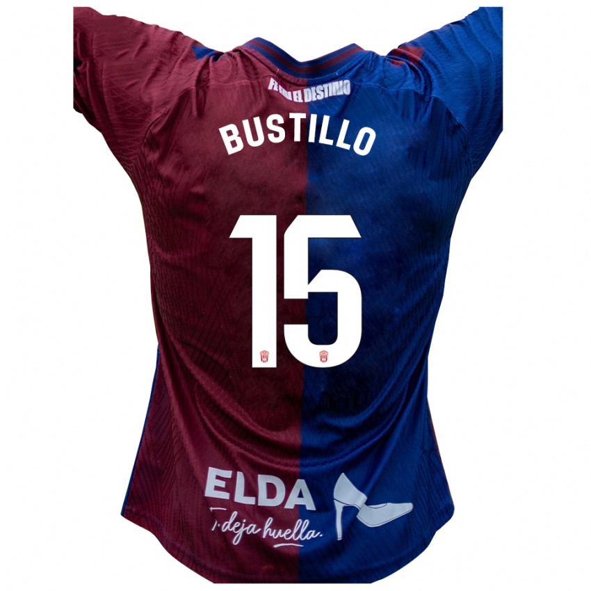 ילדים Marcos Bustillo #15 כחול אדום ג'רזי ביתית 2025/26 חולצה קצרה