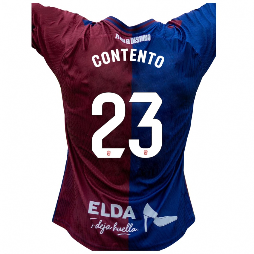 ילדים Mateo Contento #23 כחול אדום ג'רזי ביתית 2025/26 חולצה קצרה