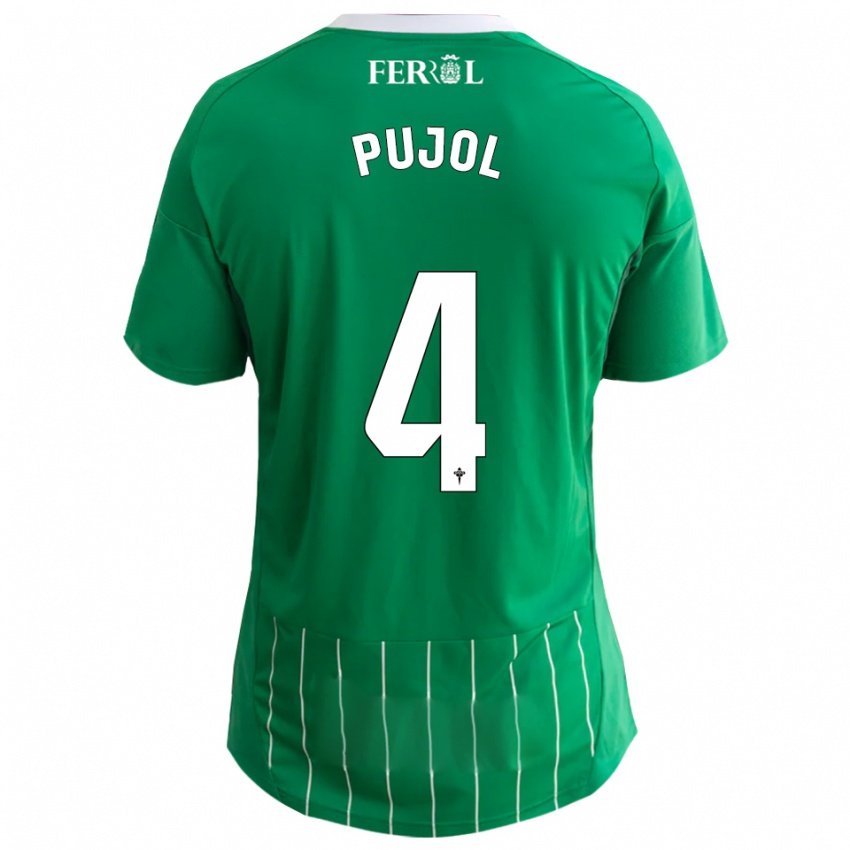 ילדים אדגר פוג'ול #4 ירוק לבן ג'רזי ביתית 2025/26 חולצה קצרה