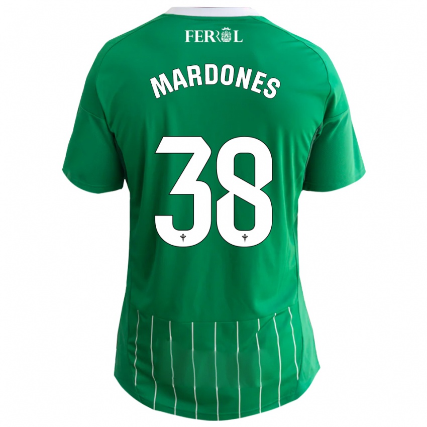 ילדים Alvaro Mardones #38 ירוק לבן ג'רזי ביתית 2025/26 חולצה קצרה