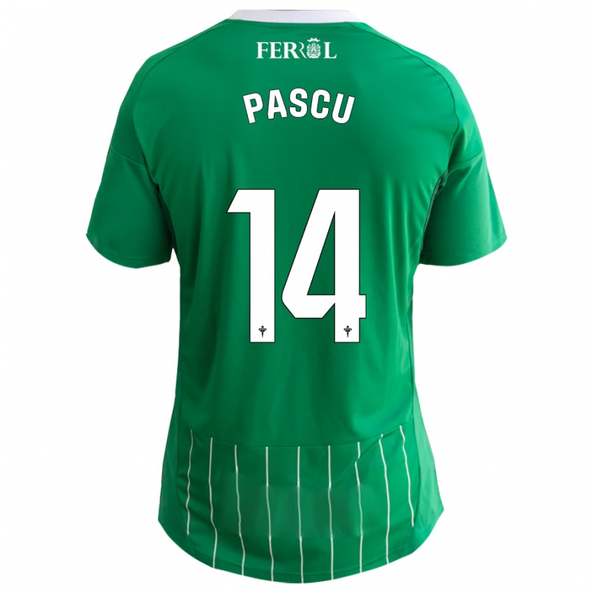 ילדים פאסקו #14 ירוק לבן ג'רזי ביתית 2025/26 חולצה קצרה