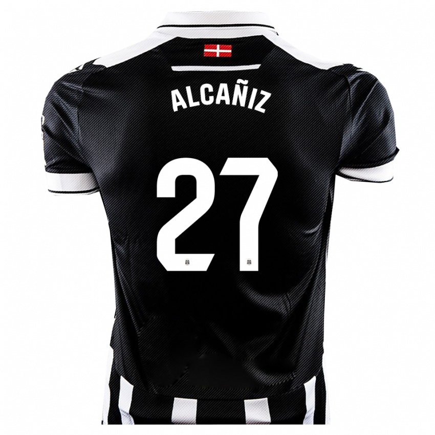 ילדים אדגר אלקניס #27 שחור לבן ג'רזי ביתית 2025/26 חולצה קצרה