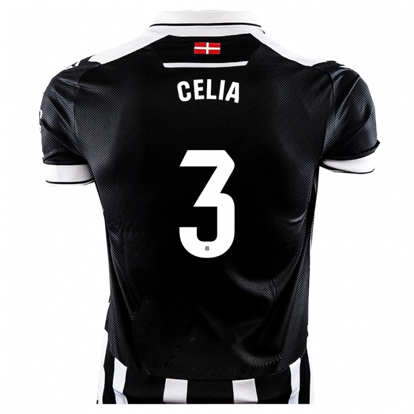 ילדים Celia Martínez #3 שחור לבן ג'רזי ביתית 2025/26 חולצה קצרה