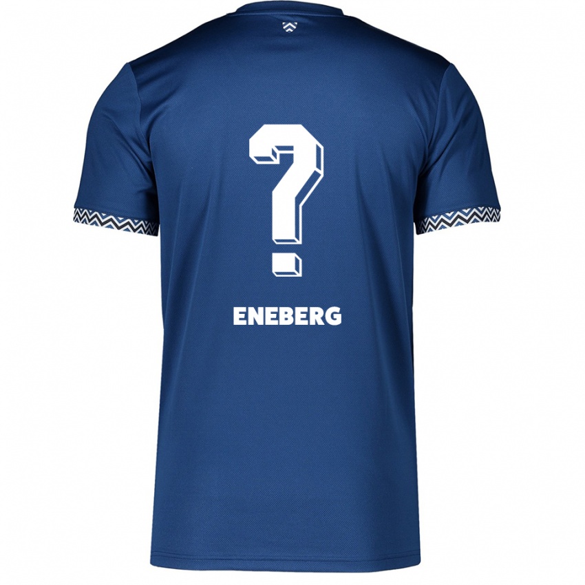 ילדים Milan Eneberg #0 כחול נייבי לבן ג'רזי ביתית 2025/26 חולצה קצרה