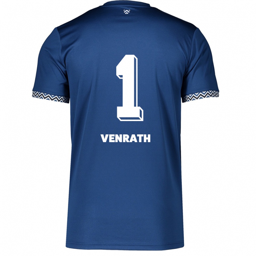 ילדים ליסה ונרת' #1 כחול נייבי לבן ג'רזי ביתית 2025/26 חולצה קצרה