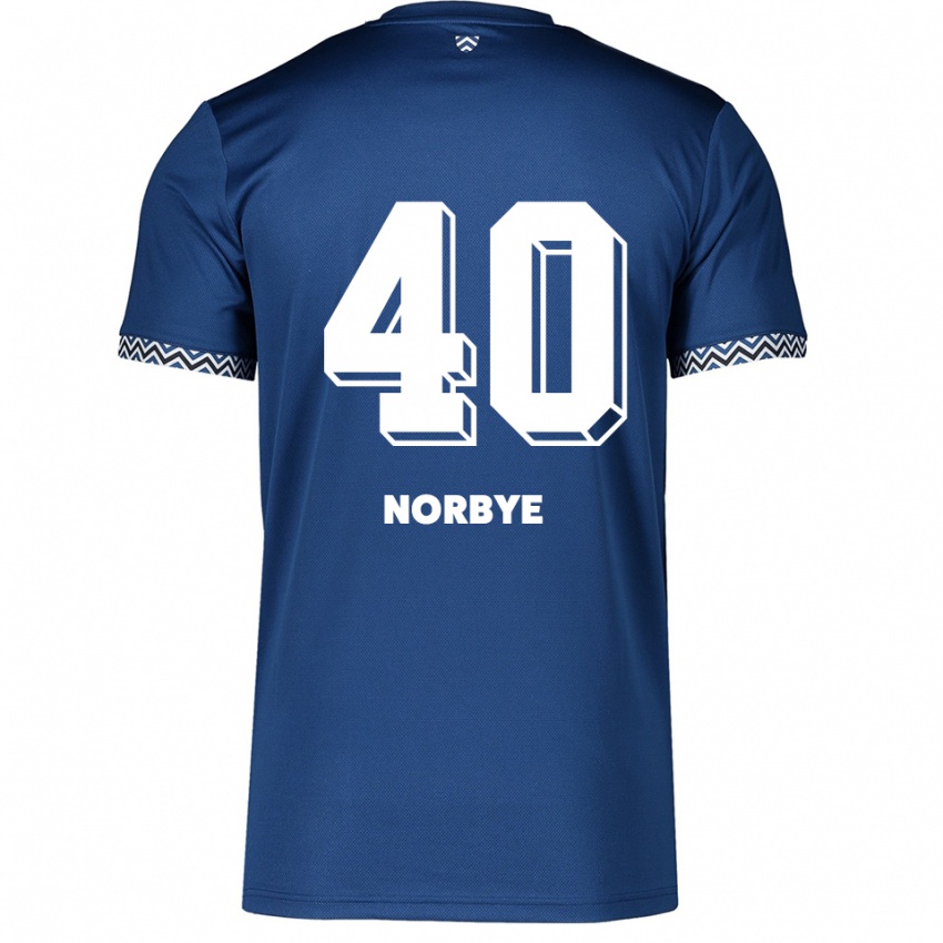 ילדים ג׳ונת׳ן פונהים נורבי #40 כחול נייבי לבן ג'רזי ביתית 2025/26 חולצה קצרה