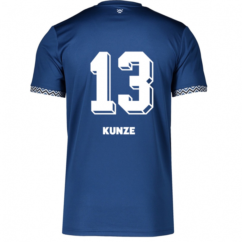 ילדים לוקאס קונזה #13 כחול נייבי לבן ג'רזי ביתית 2025/26 חולצה קצרה