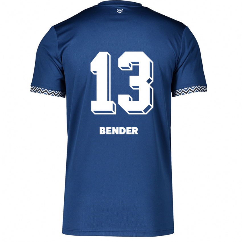 ילדים Grit Bender #13 כחול נייבי לבן ג'רזי ביתית 2025/26 חולצה קצרה