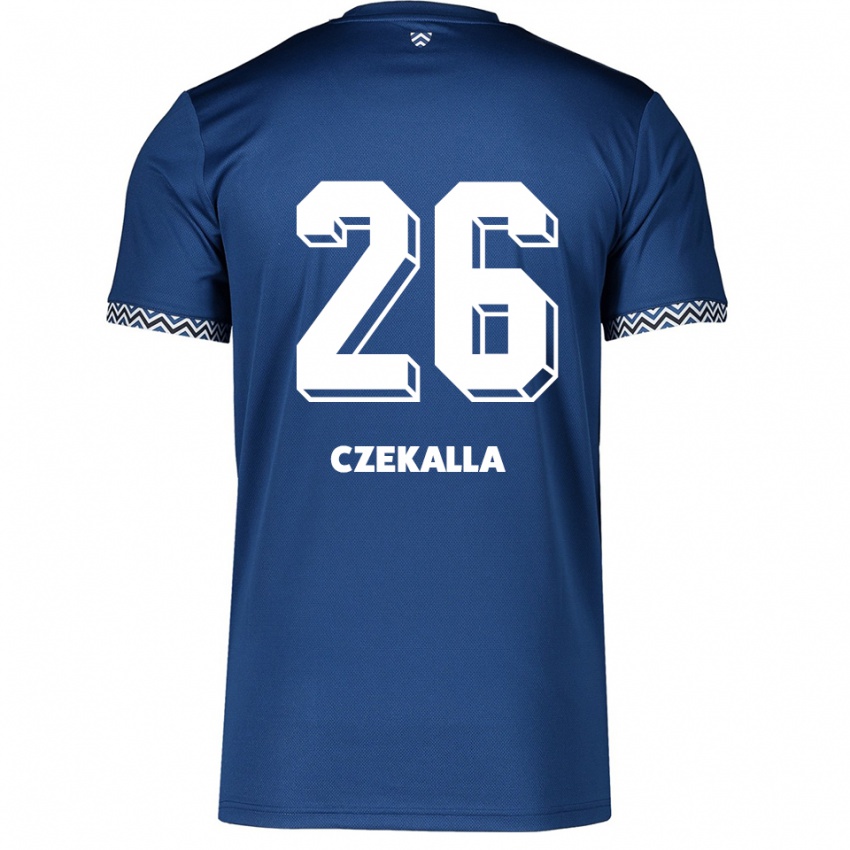 ילדים אנה פאוליני צ׳קאלה #26 כחול נייבי לבן ג'רזי ביתית 2025/26 חולצה קצרה