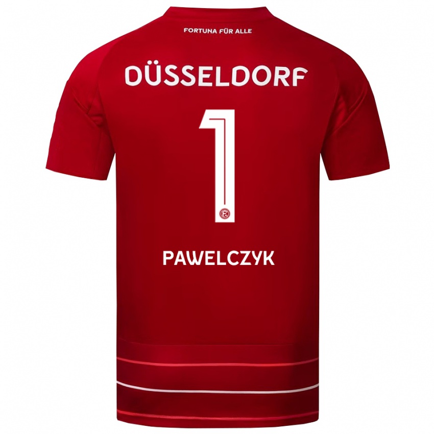 ילדים טוביאס פאבלצ׳יק #1 אדום לבן ג'רזי ביתית 2025/26 חולצה קצרה