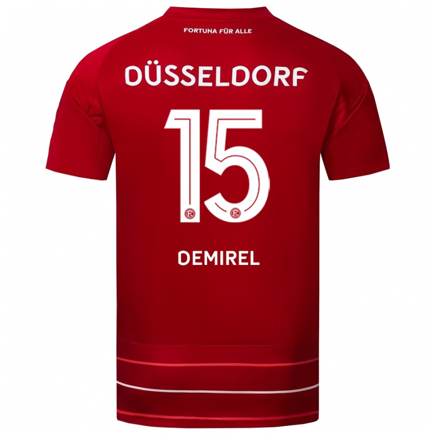 ילדים ילצ׳ין קאן דמירל #15 אדום לבן ג'רזי ביתית 2025/26 חולצה קצרה