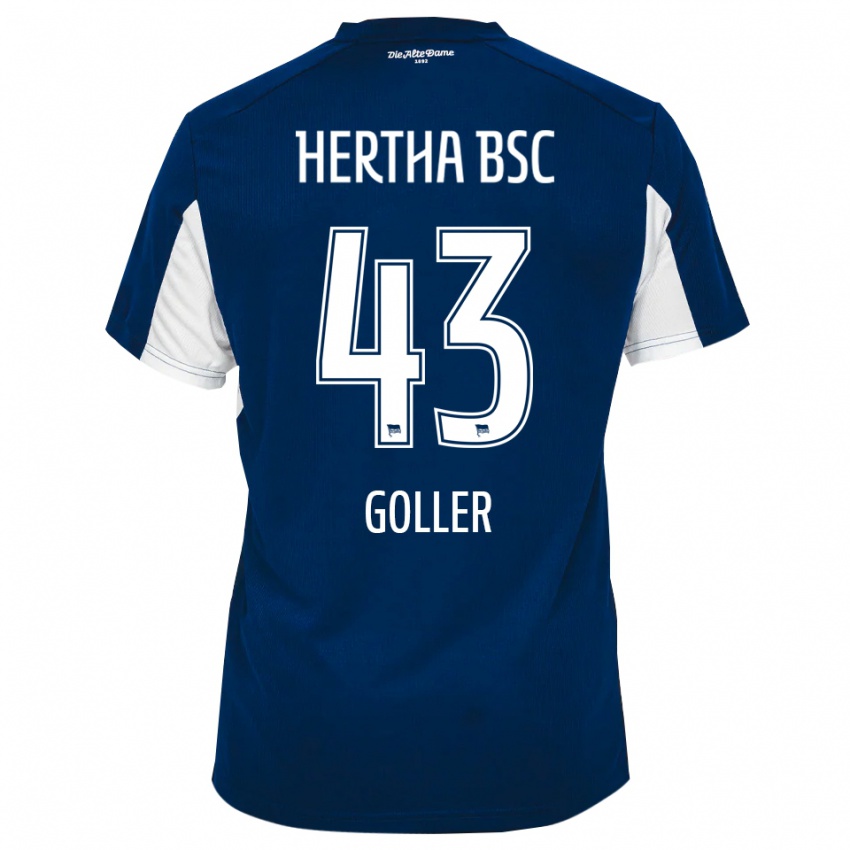 ילדים טים גולר #43 לבן כחול ג'רזי ביתית 2025/26 חולצה קצרה