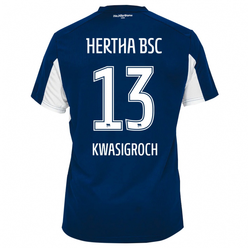 ילדים רוברט קוואסיגרוך #13 לבן כחול ג'רזי ביתית 2025/26 חולצה קצרה