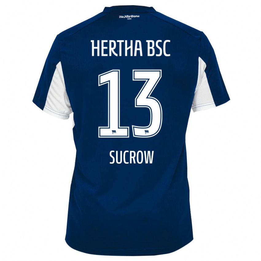 ילדים Connor Sucrow #13 לבן כחול ג'רזי ביתית 2025/26 חולצה קצרה