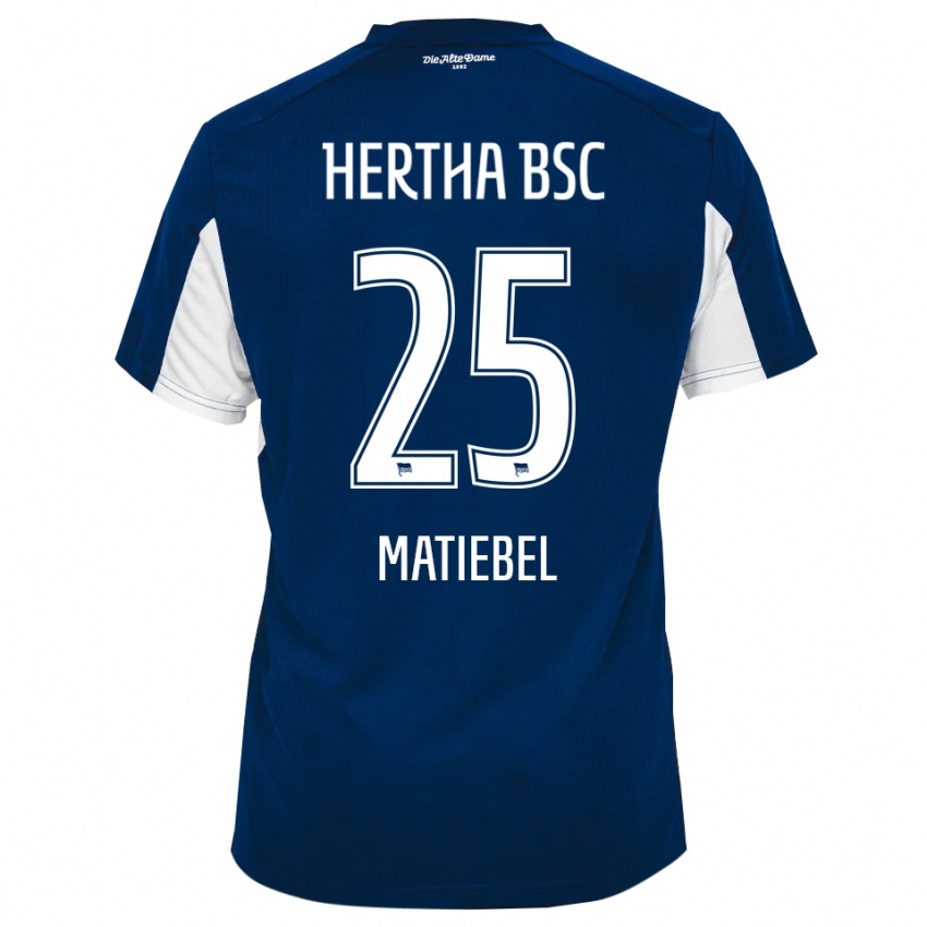 ילדים Peter Matiebel #25 לבן כחול ג'רזי ביתית 2025/26 חולצה קצרה