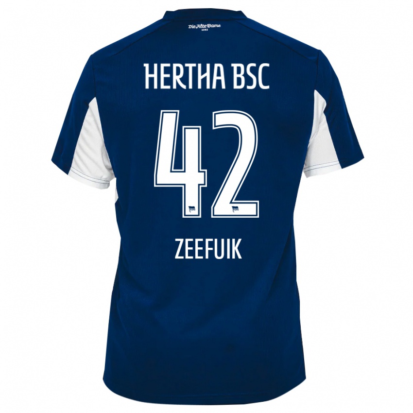 ילדים דיובאיסו זפאיק #42 לבן כחול ג'רזי ביתית 2025/26 חולצה קצרה