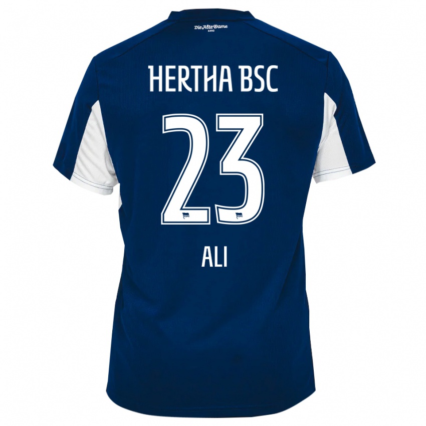 ילדים Denniz Ali #23 לבן כחול ג'רזי ביתית 2025/26 חולצה קצרה