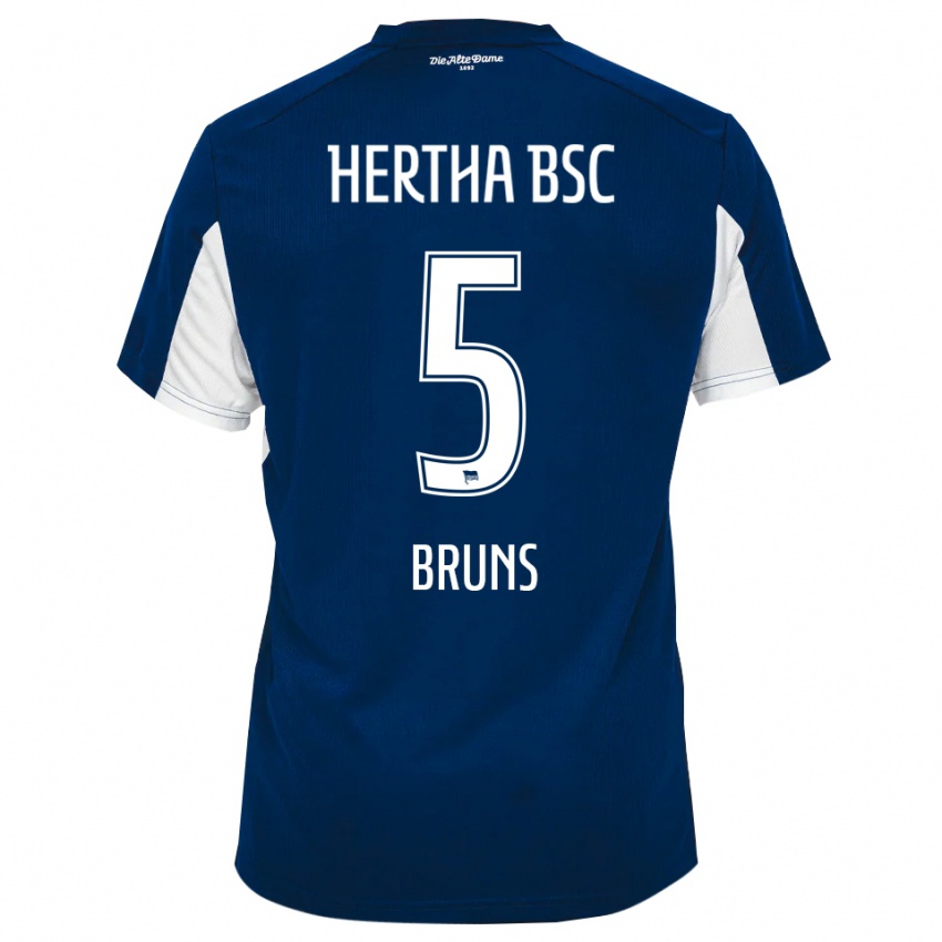 ילדים מאתיס ברונס #5 לבן כחול ג'רזי ביתית 2025/26 חולצה קצרה