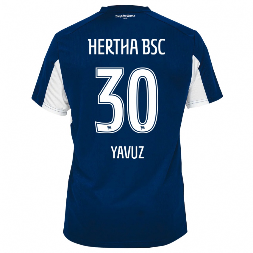 ילדים Senanur Yavuz #30 לבן כחול ג'רזי ביתית 2025/26 חולצה קצרה