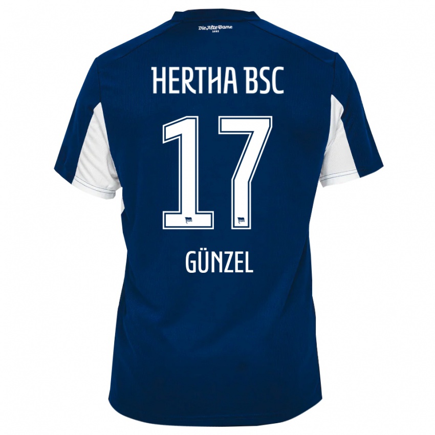 ילדים Maximilian Günzel #17 לבן כחול ג'רזי ביתית 2025/26 חולצה קצרה