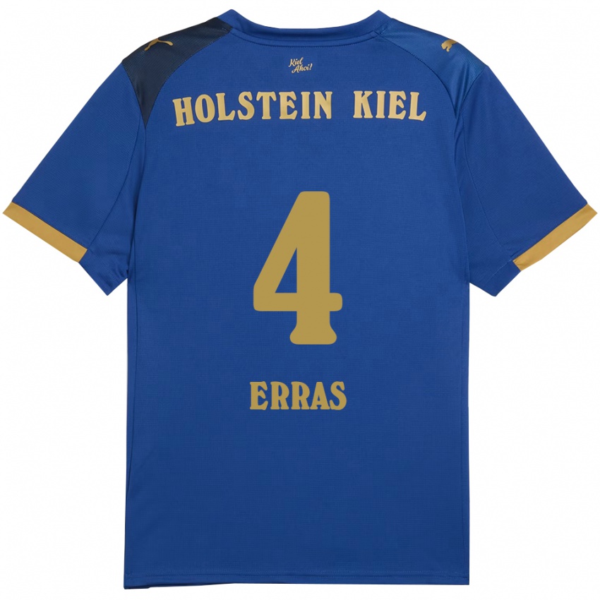 ילדים פטריק אראס #4 כחול זהב ג'רזי ביתית 2025/26 חולצה קצרה