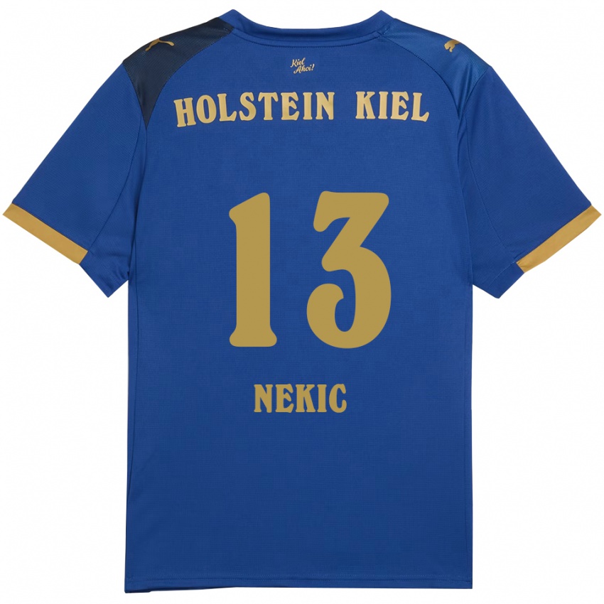 ילדים איוון נקיץ' #13 כחול זהב ג'רזי ביתית 2025/26 חולצה קצרה