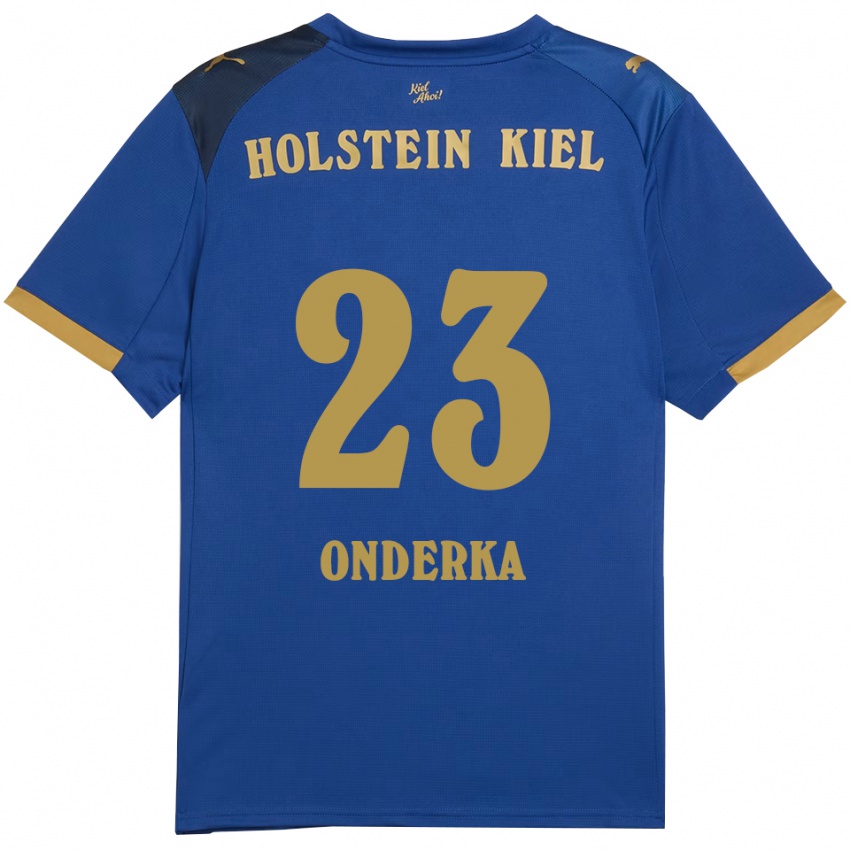 ילדים ויטה אליזבת אונדרקה #23 כחול זהב ג'רזי ביתית 2025/26 חולצה קצרה