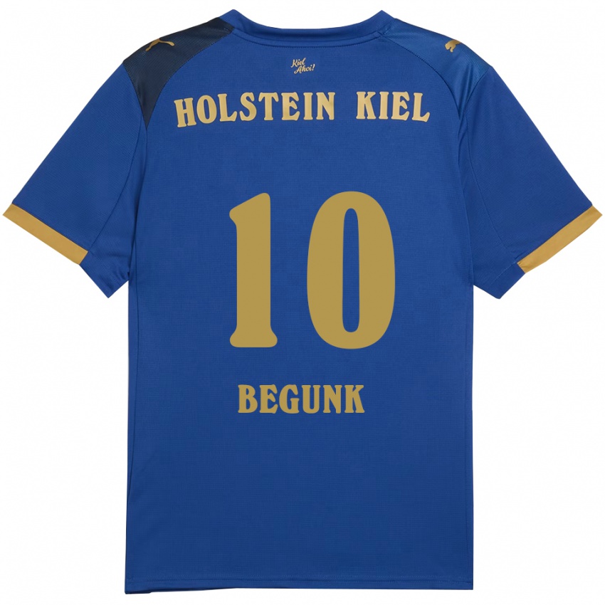 ילדים Sarah Begunk #10 כחול זהב ג'רזי ביתית 2025/26 חולצה קצרה