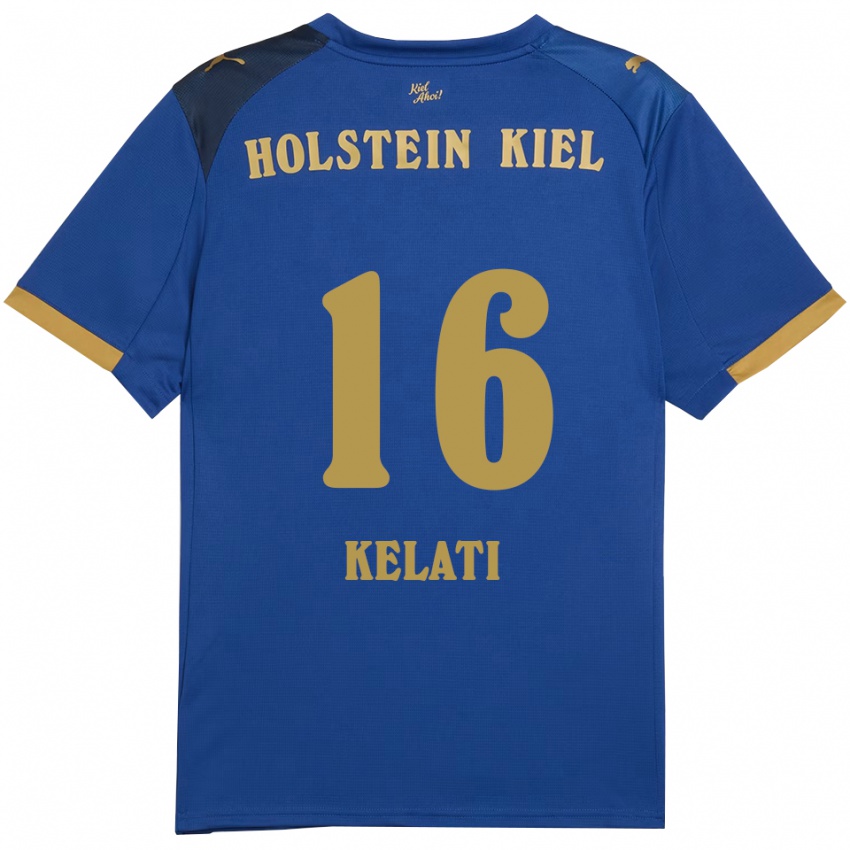 ילדים אנדו קלאטי #16 כחול זהב ג'רזי ביתית 2025/26 חולצה קצרה