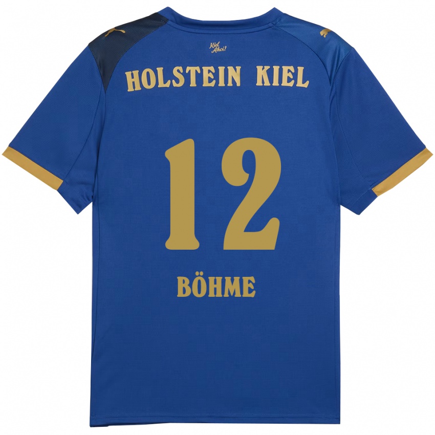 ילדים Greta Böhme #12 כחול זהב ג'רזי ביתית 2025/26 חולצה קצרה