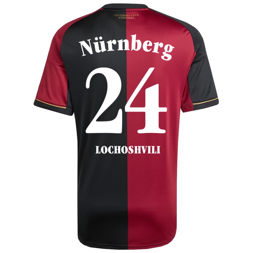 ילדים לוקה לוצ'ושווילי #24 בורדו שחור ג'רזי ביתית 2025/26 חולצה קצרה