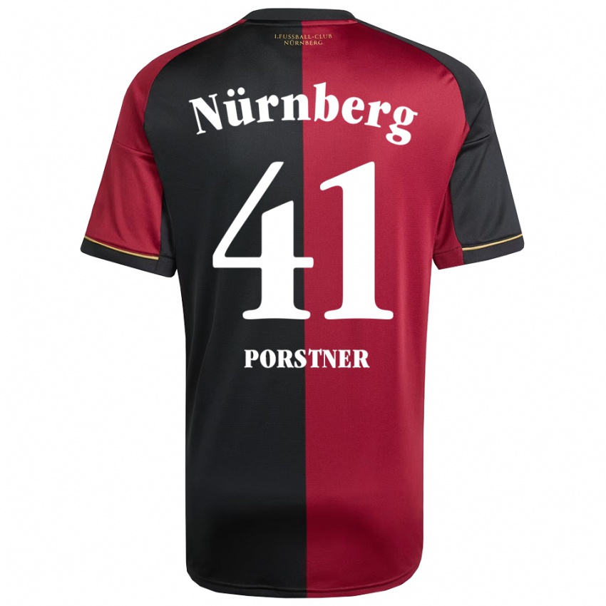 ילדים אריק פורסטנר #41 בורדו שחור ג'רזי ביתית 2025/26 חולצה קצרה