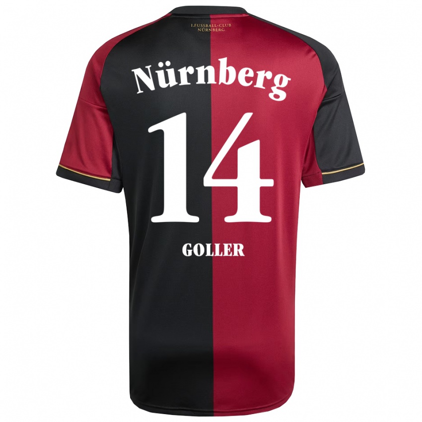 ילדים בנימין גולר #14 בורדו שחור ג'רזי ביתית 2025/26 חולצה קצרה