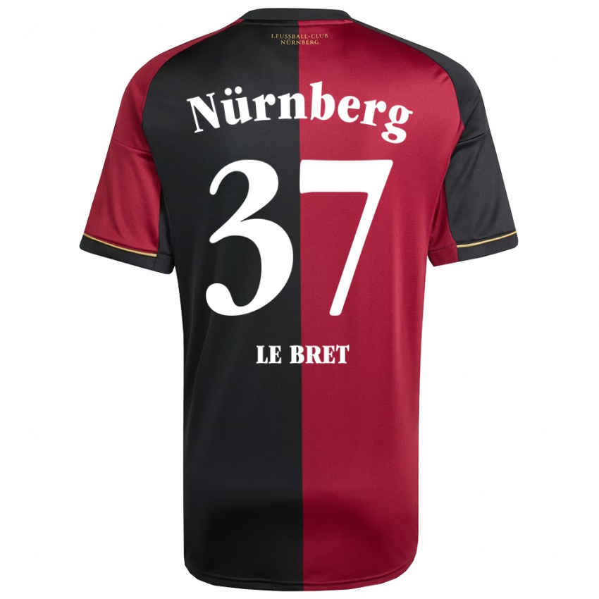 ילדים נואה לה ברט #37 בורדו שחור ג'רזי ביתית 2025/26 חולצה קצרה
