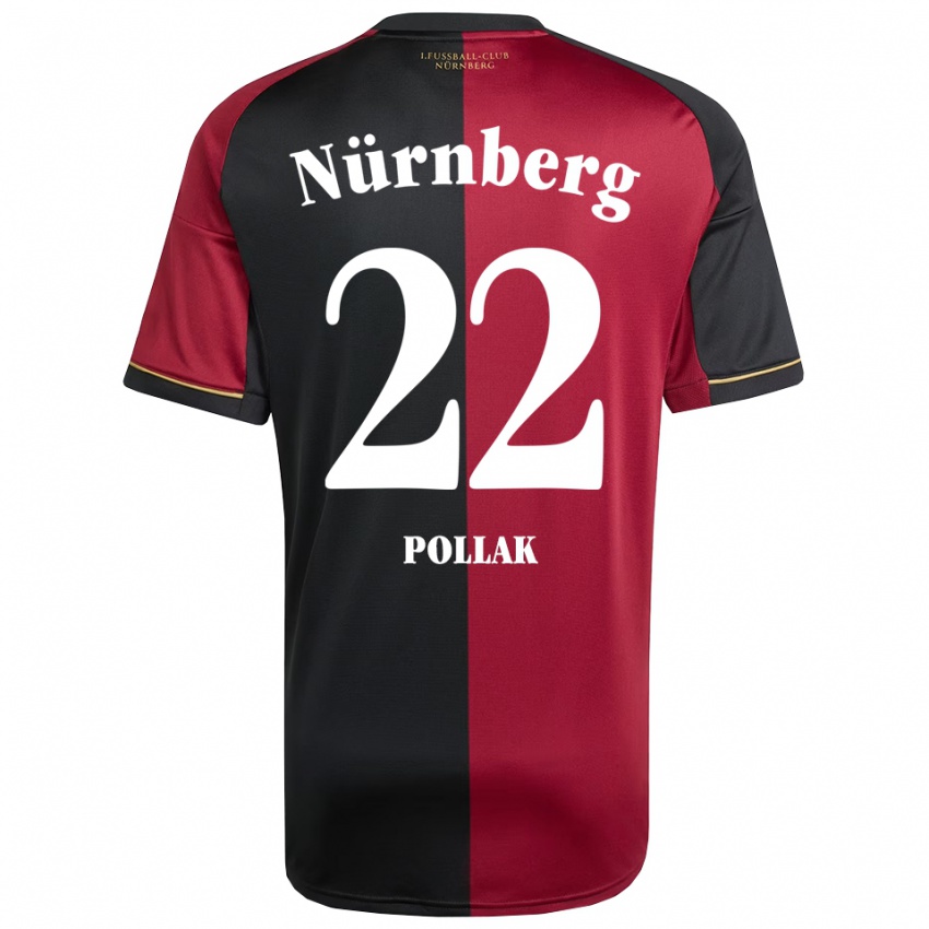 ילדים ג׳וליה פולק #22 בורדו שחור ג'רזי ביתית 2025/26 חולצה קצרה