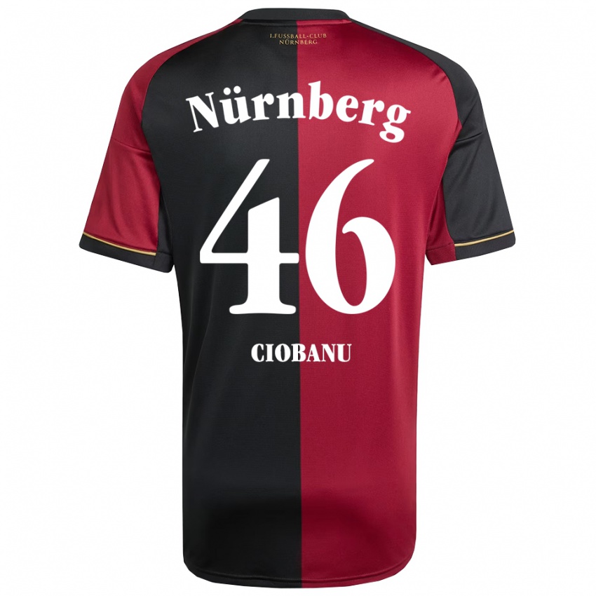 ילדים יון צ׳ובאנו #46 בורדו שחור ג'רזי ביתית 2025/26 חולצה קצרה